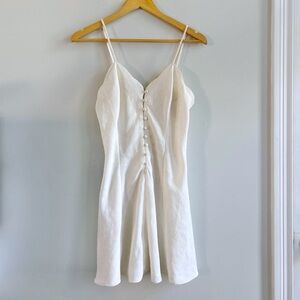Vintage Victoria's Secret Gold Label Brocade Chemise Nighty Ivory Medium